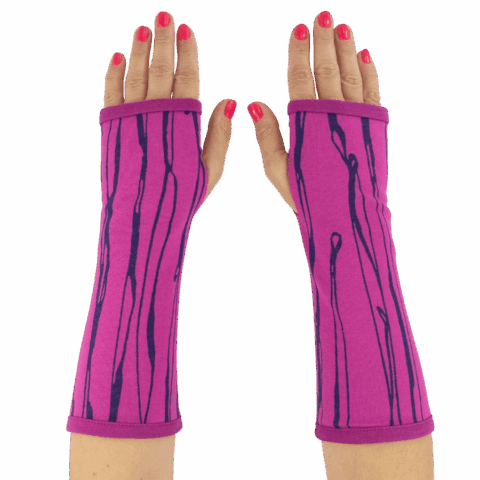 Mitenki Purple Stripes