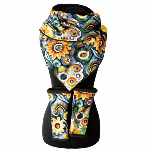 Mitensowy Zestaw Otulakowy - Painted Flowers