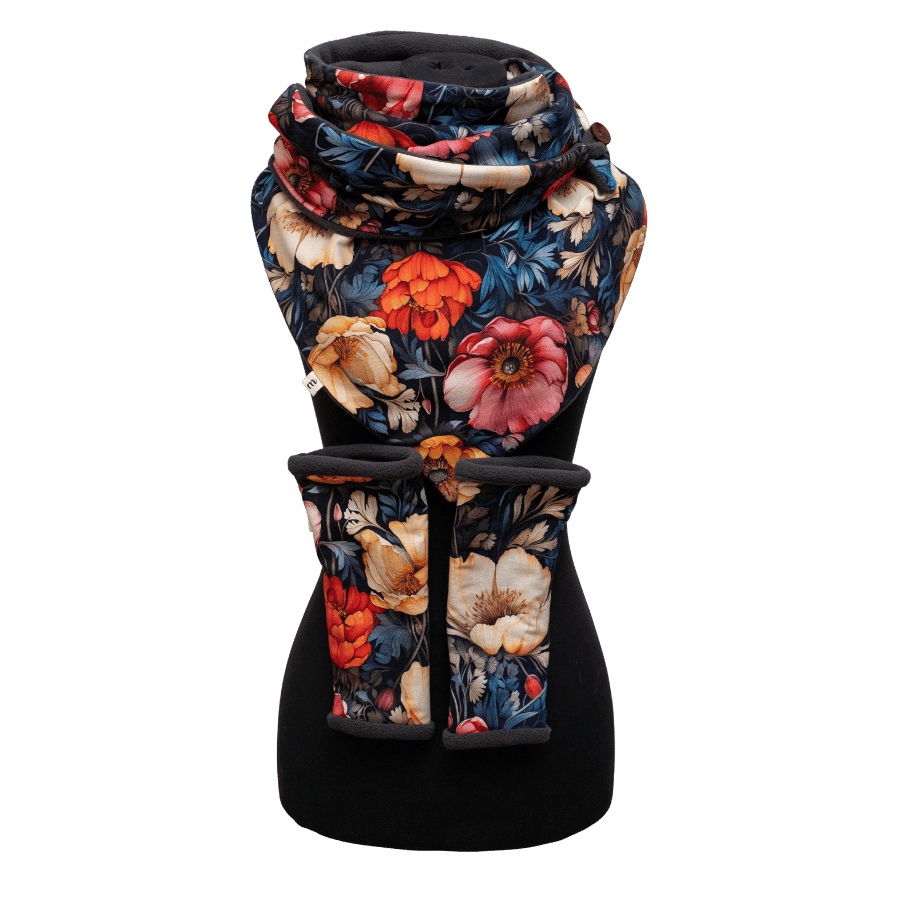 Mitensowy Zestaw Otulakowy - Poppy Garden