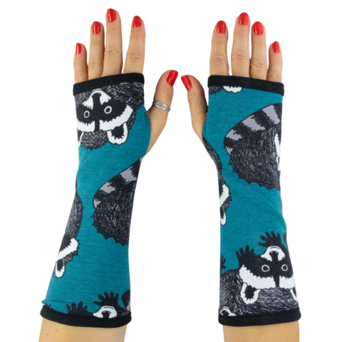 Mitenki Teal Raccoons