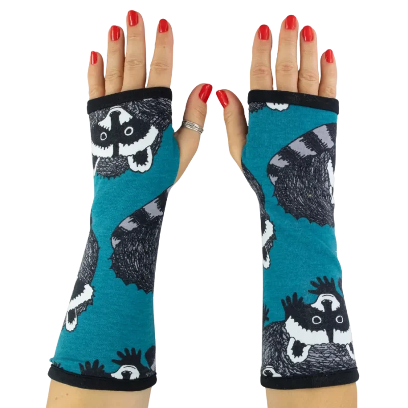 Mitenki Teal Raccoons