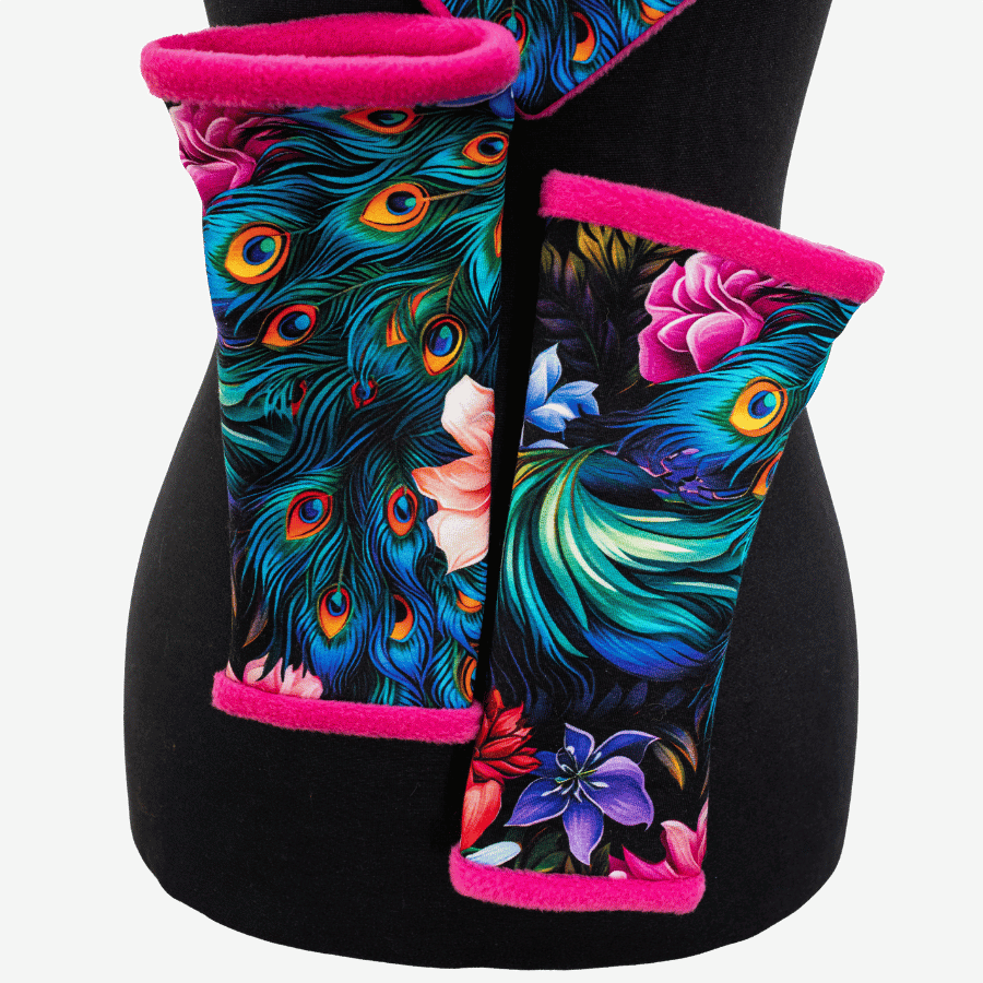 Mitensowy Zestaw Otulakowy - Midnight Peacock Garden