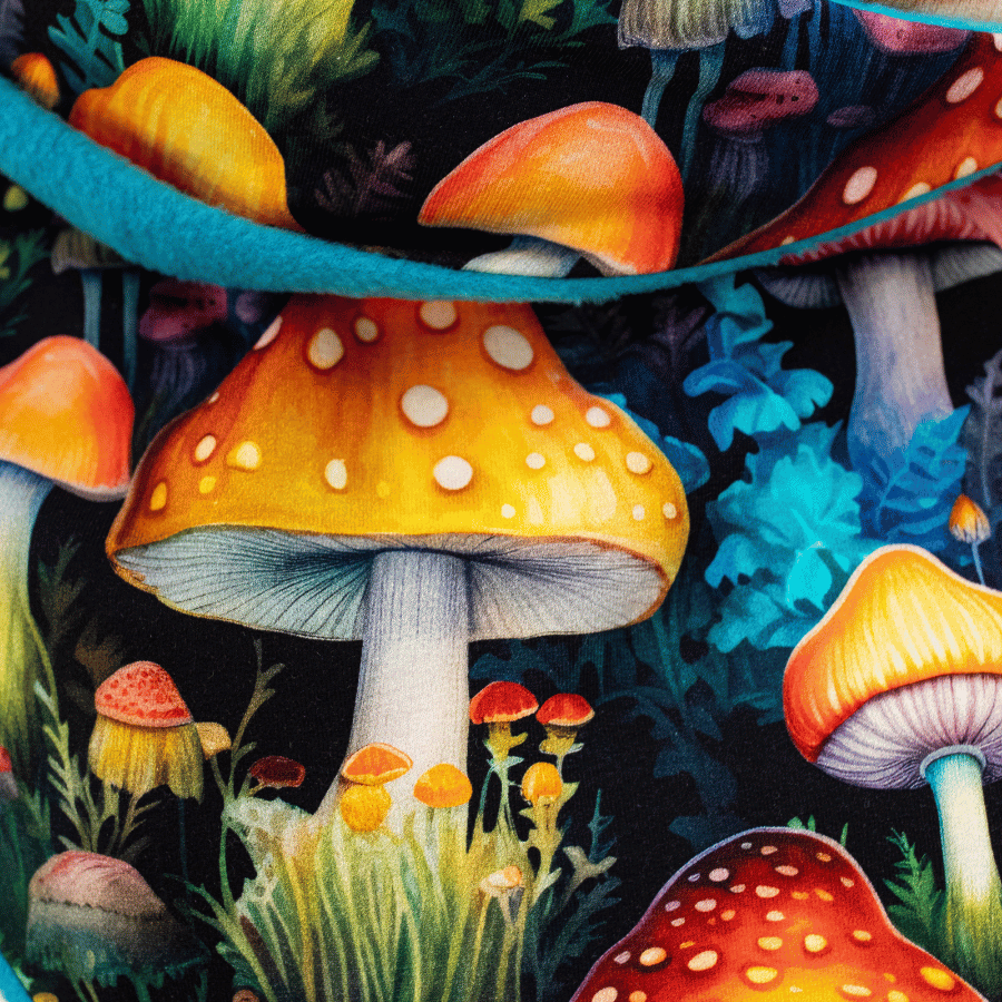 Mitensowy Zestaw Otulakowy - Neon Mushroom Realm