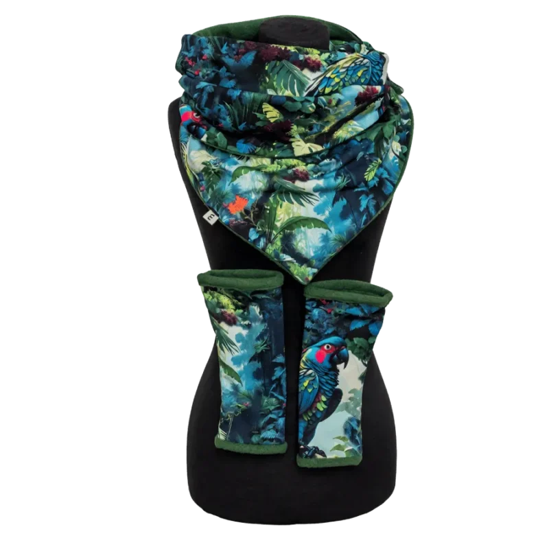 Mitten-style Hugging Set - Jungle Parrot