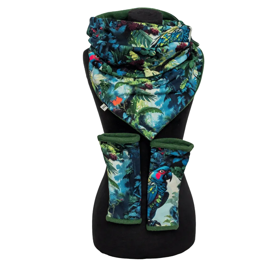 Mitten-style Hugging Set - Jungle Parrot