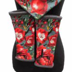 Mitensowy Zestaw Otulakowy - Pomegranate with grey