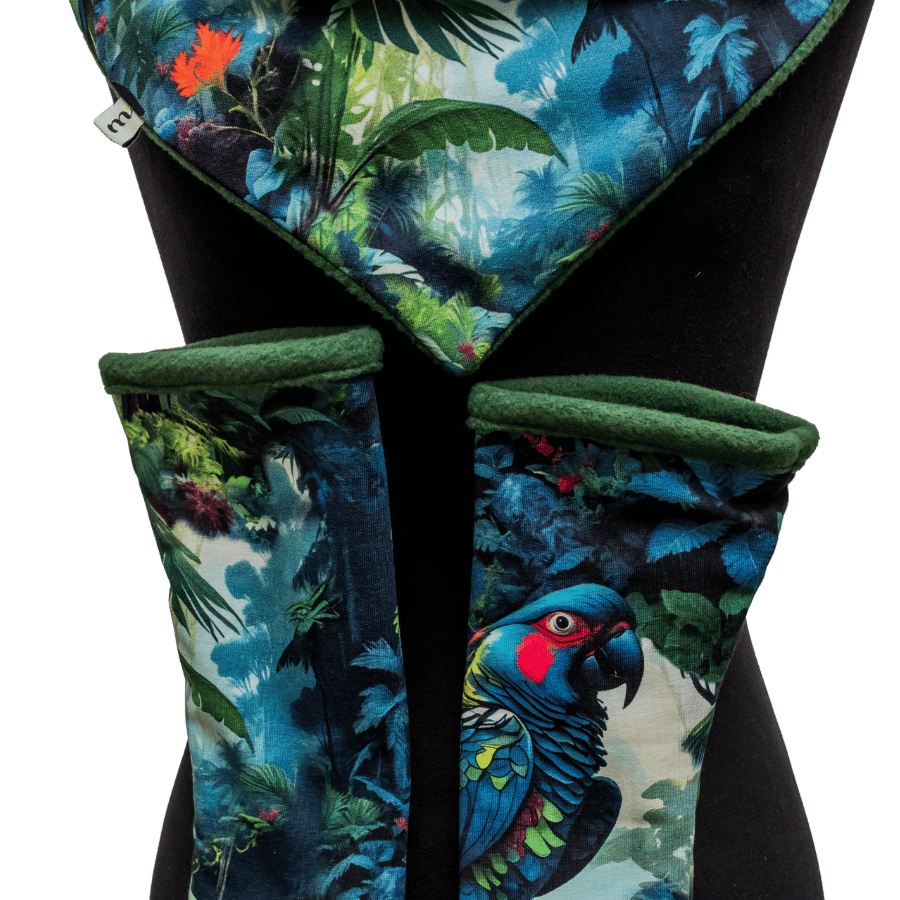 Mitensowy Zestaw Otulakowy - Jungle Parrot