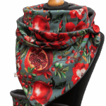 Mitensowy Zestaw Otulakowy - Pomegranate with grey